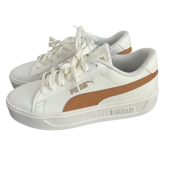 Puma Smash V3 Platform Sneakers White Size 10 - Picture 1 of 8